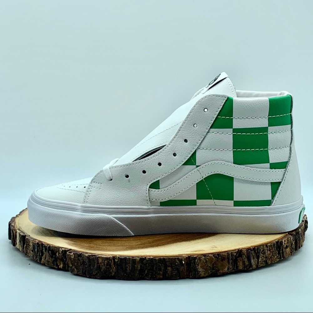VANS UNISEX Sk8 Hi Leather Check  Men 8 Wom 9.5 - Picture 7 of 8